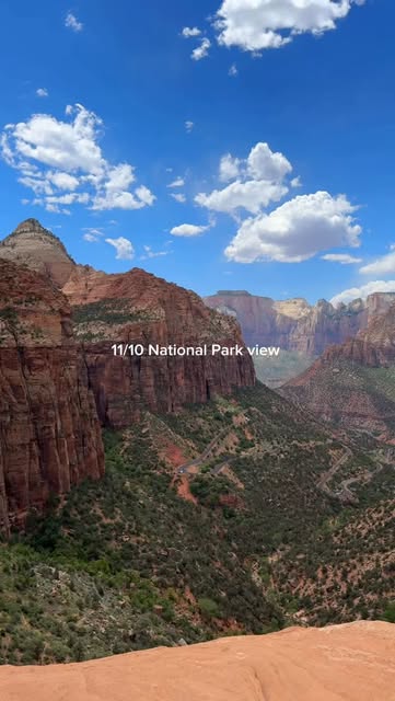 #Hiking Trails Reel by @madisonxtyler (verified account) - Name a better view…I'll wait😍🥾
This trail is a great alternative to hiking Angels Landing in Zion National Park. You get an incredible (and similar