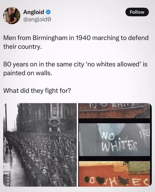 #Wwii Reel by @the_proud_republican - Millions of young white men did not fight and die for their country to be over run by foreigners who despise them. The last remaining British WWII vet