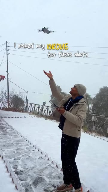 #Kanatal Snow Covered Landscapes Reel by @bhandari_g_ (verified account) - Was it worth it?
.
#snowfall #kanatal #dhanaulti #firstsnowfall #2026