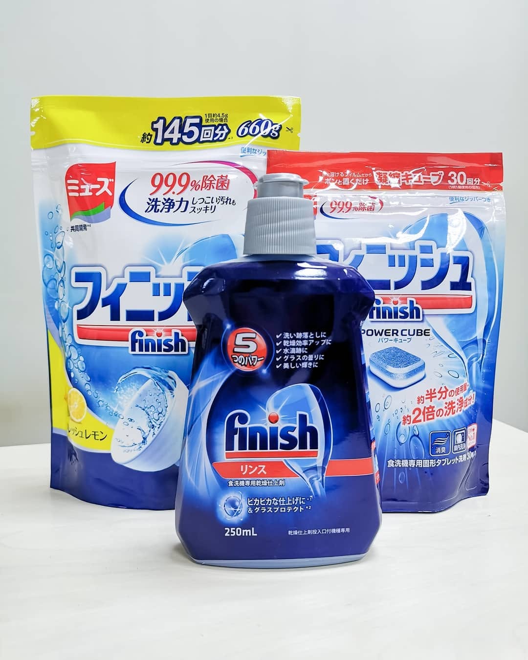 FINISH 🍽️ ✔️Ваша посуда будет сверкать бриллиантовым блеском вместе с ополаскивателем для посудомоечных машин.💎 Ополаскиватель устраняет поверхностное натяжение воды, предотвращая появление водяных