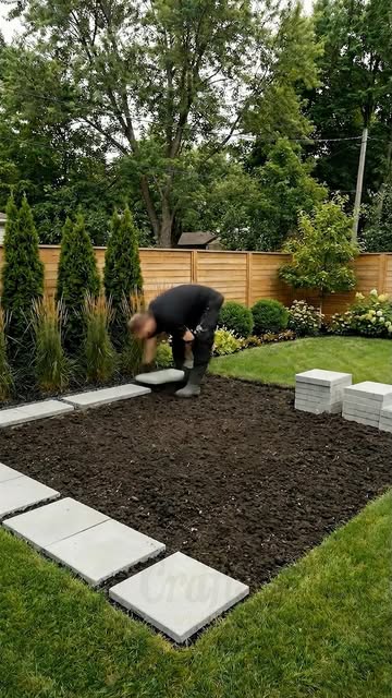 #Simple Backyard Landscaping Ideas Reel by @diycraftstvofficial (verified account) - This Backyard Deck Completely Changed the Space