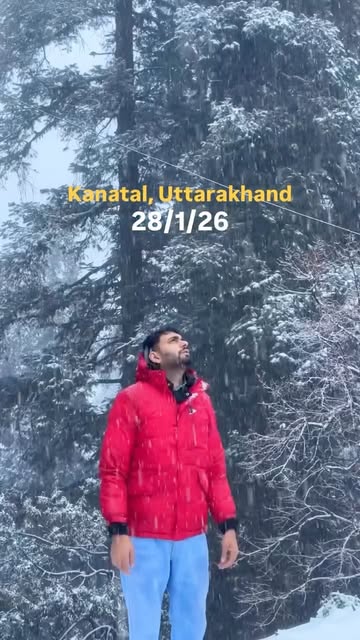 #Kanatal Snow Covered Landscapes Reel by @vn_photopedia - Second snowfall of the season in Kanatal, Uttarakhand ❄️
28-1-26 🤍
.
.
.
.
.
#snowfall #kanatal #tehri #uttarakhand #vn_photopedia