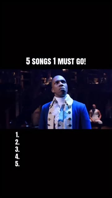 #Musicals Reel by @hear_our2cents - 5 songs 1 must go! Which one are you chosen? Part 4 #hamilton #hamiltonmusical #musicaltheatre #broadway #theatrekid #linmanuelmiranda #musicals #aaro
