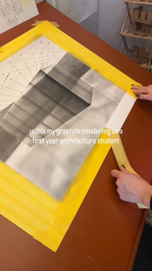 Iβll be doing lettering next! #architecture #architecturestudent #firstyeararchitecture #drafting #graphite