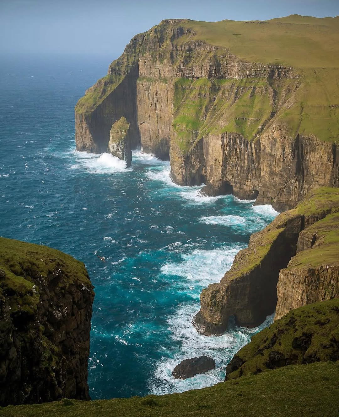 Unreal photo, real views! . . . Visit www.faroeislandstourist.com for tips and guides for your visit to the most beautiful islands on Earth! π . . . πΈ Photo Credit: @bogi_olsen . . #faroeislands #f