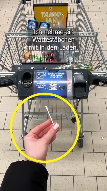 #Einkaufen Reel by @gutenappetitde - Ich nehme zum Einkaufen immer ein Wattestäbchen mit 🤫