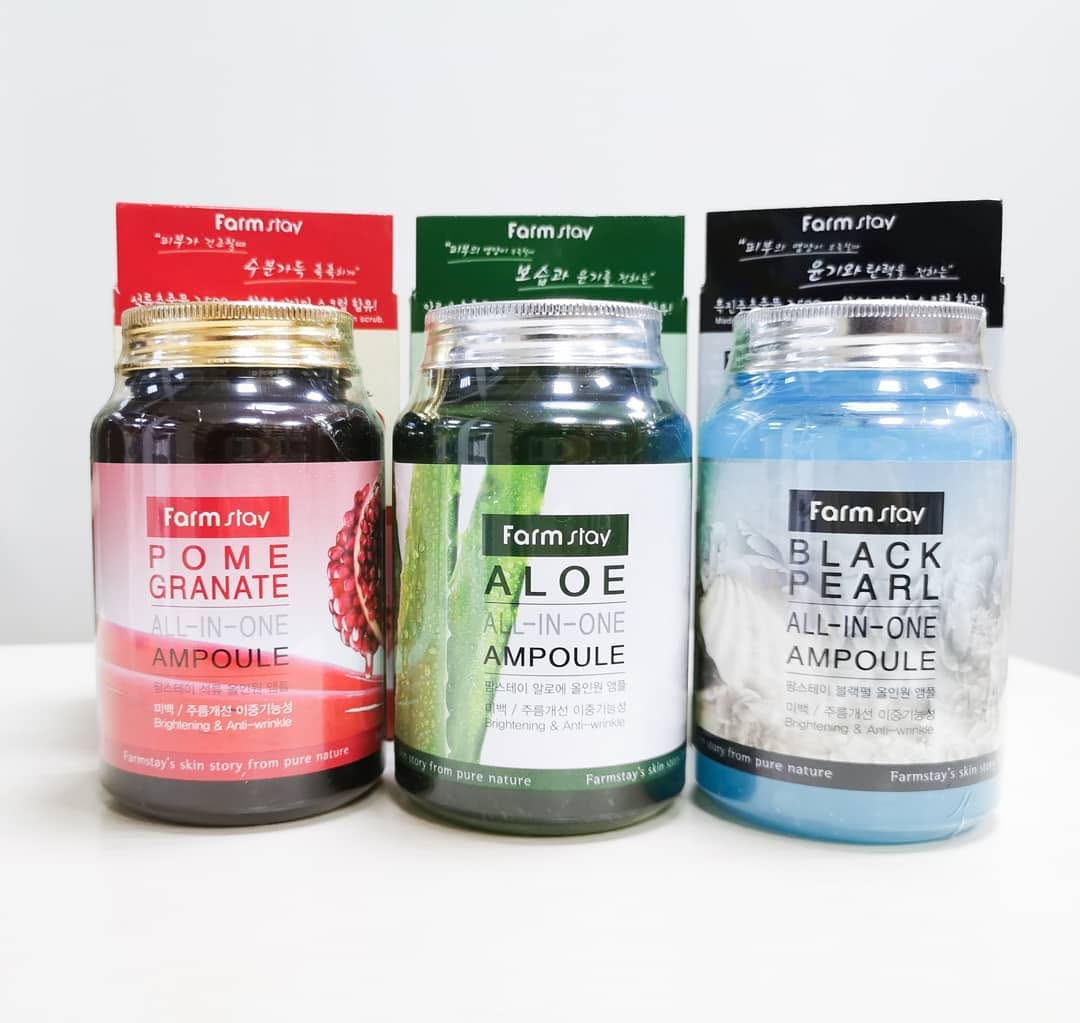 Многофункциональные ампульные сыворотки ALL- IN - ONE Уникальная разработка от FarmStay – средство, сочетающее в себя всё, что необходимо коже сразу после ее очищения. Одно средство с легкой гелевой