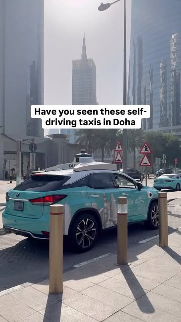 #Robotaxi Reel by @timeoutdoha (verified account) - You can now book a driverless taxi in Doha 🚕
@mowasalatqatar (Karwa) has officially launched its first autonomous driving vehicle, known as the Robo