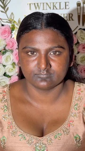 #Makeup Reel by @twinkle_makeover_shamli - Dark Skin Makeup'🌸

☎️ 7500506393