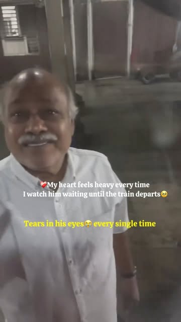 #Journey Reel by @ipurvipanchal - 😭♥️From the day I started travelling, this has been our ritual-no matter the distance or the mode of transport. He stands there with tears in his eye