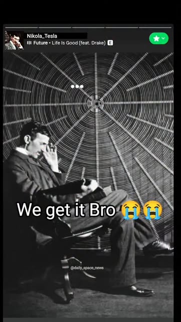 #Nikola Tesla Portrait Reel by @daily_space_news_official - FOLLOW FOR MORE!!
Nikola Tesla - the visionary who imagined a world powered by wireless energy, alternating current, and limitless innovation. His id