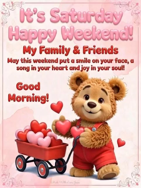 #Happy Weekends Reels Reel by @jesicapeyok - 🎉 It's Saturday… Happy Weekend, My Family & Friends!
May this weekend put a smile on your face,
a song in your heart,
and joy in your soul from th