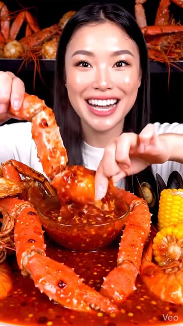 #Oceanic Reel by @benjamin_lalnunfela - "SEAFOOD EXTRAVAGANZA 🦞 Just went HAM on shrimp, mussels, and squid 😋💥 Oceanic goodness overload! 💯 Who's with me? 🍽️ #SeafoodMukbang #Foodie" #v