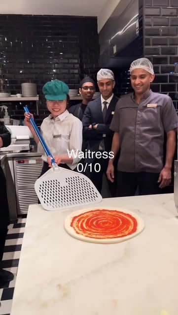 #Sky Reel by @gusto.italianrestaurant - "How hard can it be?" 🍕😂
(Spoiler: harder than it looks.)

From manager to hostess to chef - confidence was sky-high… technique, still loading 😅
Fl