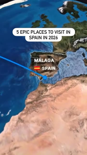 #Travelphotography Reel by @spain.reels (verified account) - Most people visit Spain… but never see these places. Beyond the classic tourist hotspots, southern Spain hides dramatic cliffs, whitewashed villages,