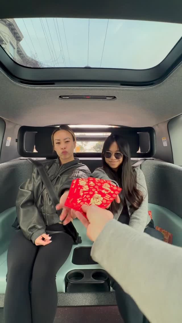 Carriage-style seating brings people togetherโฆ right when it counts. Happy year of the horse! ๐ด๐งง #AutonomousVehicles #Robotaxi #LunarNewYear #ChineseNewYear #Tet