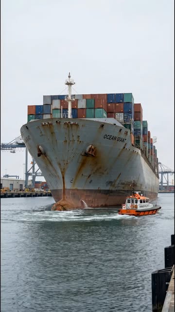 #Logistics Reel by @wowthings05 - How Massive Container Ships Dock So Precisely
This is a real-life logistics masterpiece, a massive container ship carefully guided into port by a powe