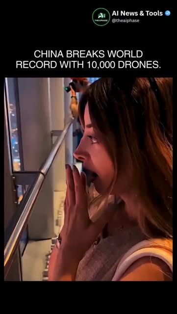 #Sky Reel by @theaiphase - ๐จ๐ณ China just flexed the future with 10,000 drones in the sky ๐คฏ
This is not "cool lights" tech.
It's precision engineering, real time coordination