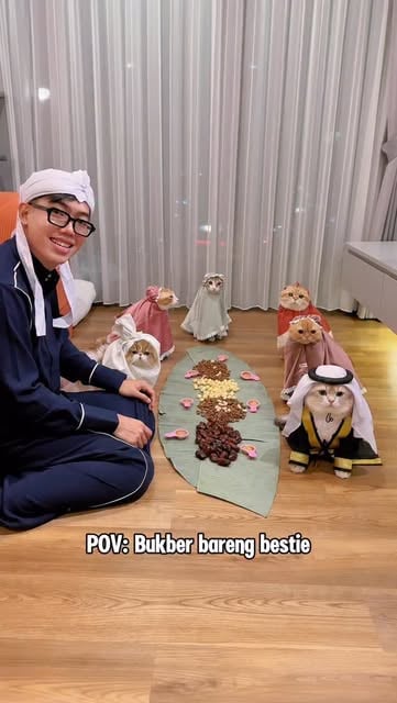 #Kucing Reel by @kiwibritishcat (verified account) - 😼: Alhamdulillah puasa hari pertama lancar woi

#kucing #kucinglucu #kucingindonesia #catoftheday