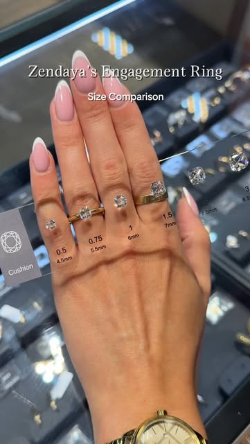 #Style Reel by @sonnys_jewellers - Congratulations to Zendaya and Tom Holland on their wedding ๐คโจ
We are looking back to her engagement ring - A breathtaking cushion-cut diamond, time