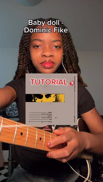 #Guitar Cover Reel by @beccasmelodies (verified account) - Baby Doll 🎸 Guitar Tutorial - Dominic Fike
#dominicfike #guitartutorial #guitarcover