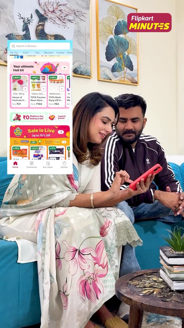 Why order milk from anywhere elseβ¦ when itβs βΉ1 on Flipkart Minutes? π₯ Groceries, fresh vegetables, fruits β everything at your doorstep within minutes. Comment link for Flipkart Minutes direct app