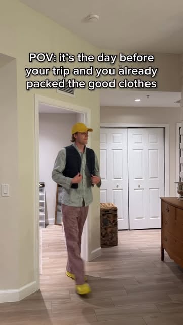 #Vacation Reel by @brendenfiles - I think I like it 😌
#comedy #vacation #trip #relatable #outfits