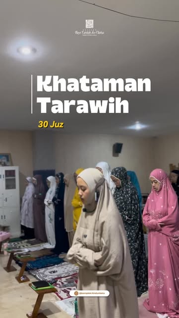 #Pondok Krapyak Reel by @komplek.hindunbeta - Khataman Al-Qur'an
Majelis Tarawih Musholla BETA
Ramadhan 1447 H
Dengan penuh rasa syukur, rangkaian bacaan Al-Qur'an dalam sholat tarawih telah khat