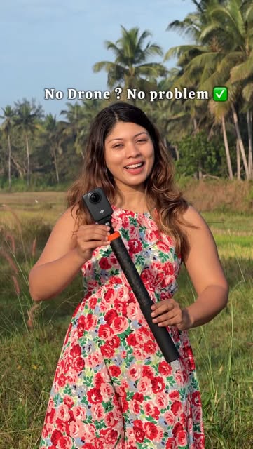 #Blogger Reel by @aishwaryakarkera_tejas (verified account) - Who needs wings when your camera can fly? ✨
Super amazing Dji Osmo 360 has got us covered when we cannot use our drone ❤️
Follow @aishwaryakarkera_t