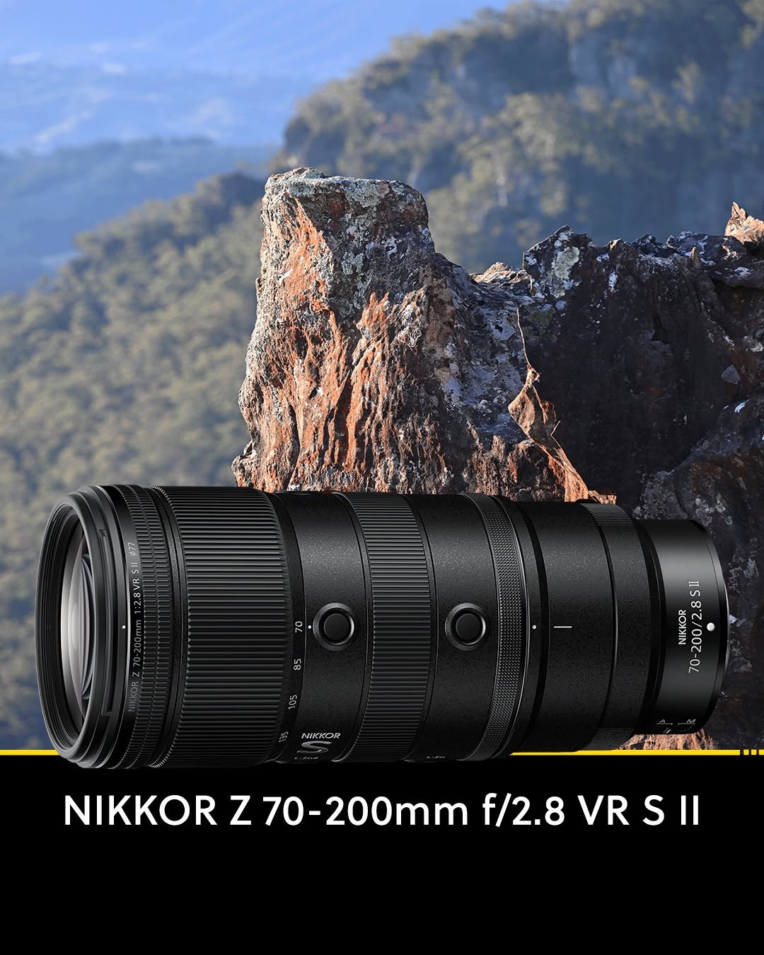Your go-to lens for telephoto agility has advanced. Meet our next-gen NIKKOR Z 70-200mm f/2.8 VR S II professional zoom lens. Sharper, lighter, and faster, it comes packing Nikon’s best AF system to d