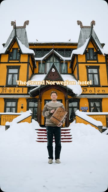 #Wesanderson Reel by @becomenorwegian (verified account) - What if a Wes Anderson movie was filmed at one of the most historic hotels in Norway?
This is @dalenhotel - a fairytale wooden hotel built in 1894 in