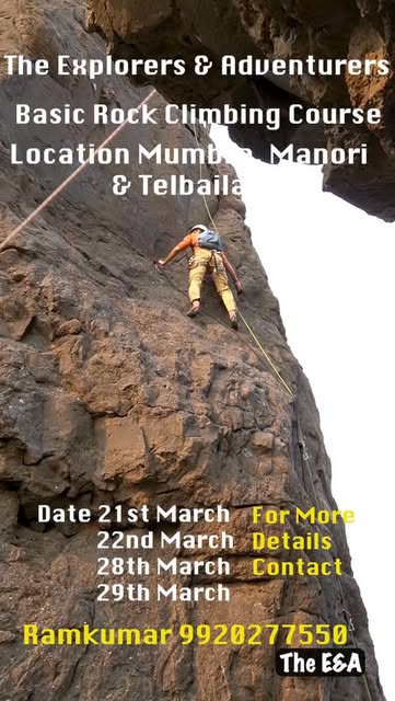#Rock Climbing Classes Near Me Reel by @sanjay_savla_ - The Explorers and Adventures Basic Rock Climbing Course Dates: 21st, 22nd, 28th, 29th March Venue: Mumbra, Manori, Telbaila (Nr Lonavala). For details