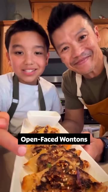 #Wontons Reel by @allrecipes (verified account) - Let Mike and Nathan from @saltnpiipa introduce you to your new favorite snack: Open-Faced Wontons! 🤤
Get the ingredients below and find the full re
