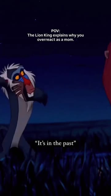 #Hakunamatata Reel by @iamemilyzeller - Rafiki hits Simba.
"It's in the past."
Simba:
"Yeah. But it still hurts."
That line?
That's trauma.
You can say you're over it.
You can say it wa