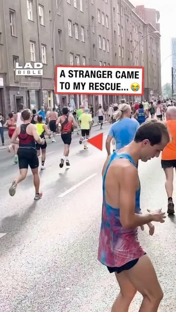#Running Reel by @ladbible (verified account) - What a gesture from the lad 👏 🏃‍♂️⁠
⁠
The marathon traces its roots back to ancient Greece and the legend of Pheidippides, a messenger said to have 