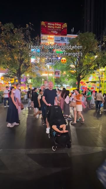 #Streetstyle Reel by @pitham.travels - As if this is how she looks for a casual stroll down Nguyen Walking Street in the hustle and bustle of Ho Chi Minh City. π Love the confidence, colou