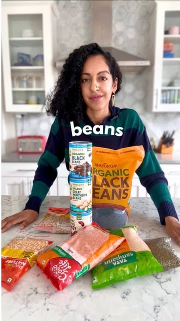 #Veganmom Reel by @heyashleyrenne (verified account) - If you've ever been asked where your vegan kid gets protein, this whole month is your answer. March's ingredient of the month is BEANS and we're going