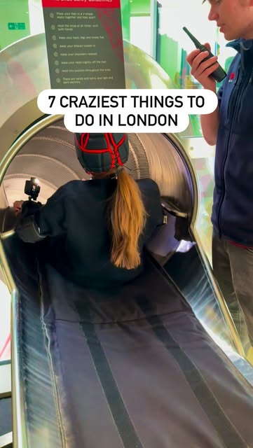 #Things To Do In London Reel by @londonfamilydaysout (verified account) - Save this list of 7 crazy things to do in London.
1. World's longest tunnel slide
🎟️ Book via @zip_world_london
📍Queen Elizabeth Olympic Park
👶