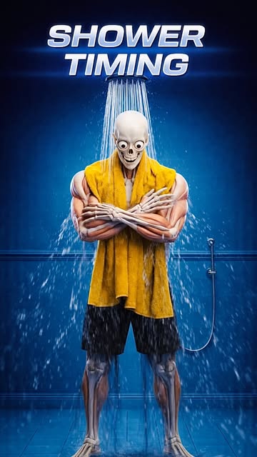 #Showers Reel by @muscleindiaa (verified account) - ๐ฟ Are you taking your shower at the right time?
Some people take morning showers to feel fresh and energized โ๏ธ
Others prefer evening showers to was
