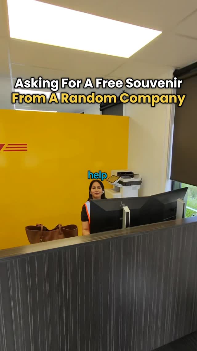 day 391: get a free souvenir from a random company is this a normal thing? do companies just hand out branded souvenirs if you ask? I did not expect it to be so easy lol she was so kind about it all t