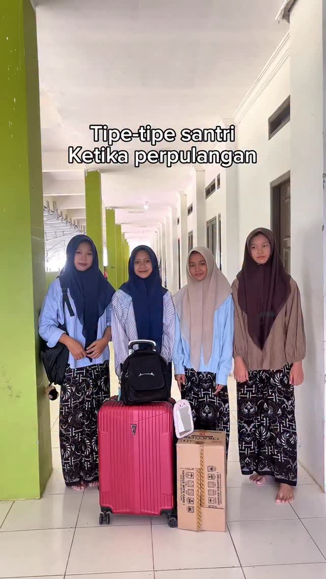 tipe tipe santri ketika perpulangan#santri#pondokpesantren