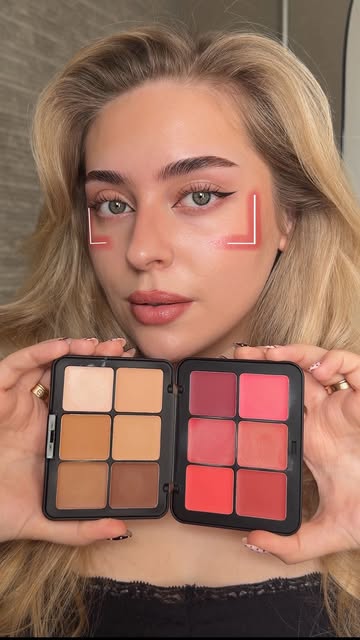 #Beauty Reel by @lenkalul (verified account) - remember this…how blush can change your whole face 🎀 which suits my face the most? L, V, O, C, W or the last one?🤣
products:
@makeupforever HD skin