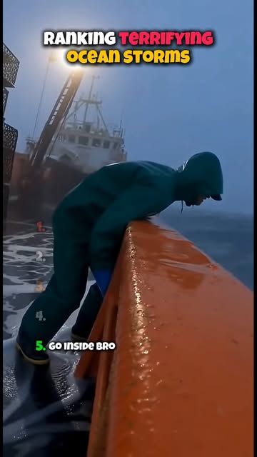 #Weather Reel by @seaofspectral - 🌊💀 Ranking the Most Terrifying Ocean Storms Ever Faced at Sea 🚢⚠️
For sailors working on giant ships, storms are not just bad weather…
they are s