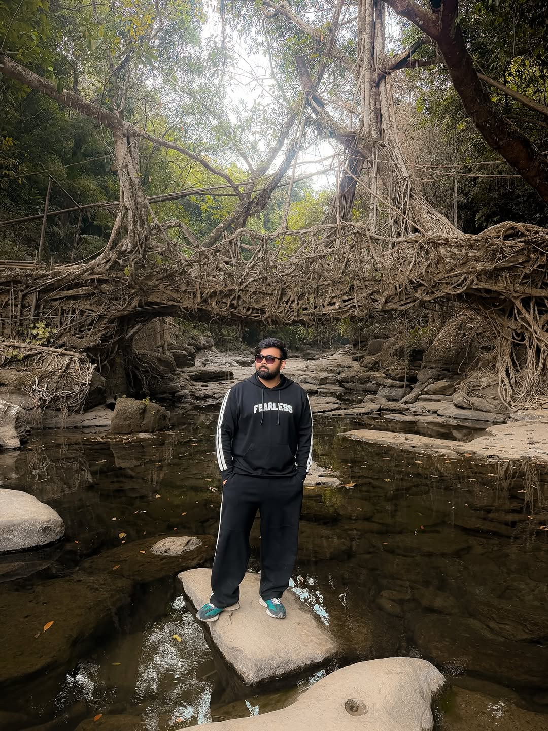 “Life Lately” . . . . . . . [Found deep in the forests of Meghalaya, India, living root bridges are incredible suspension bridges made by weaving the roots of rubber fig trees across rivers. Because t