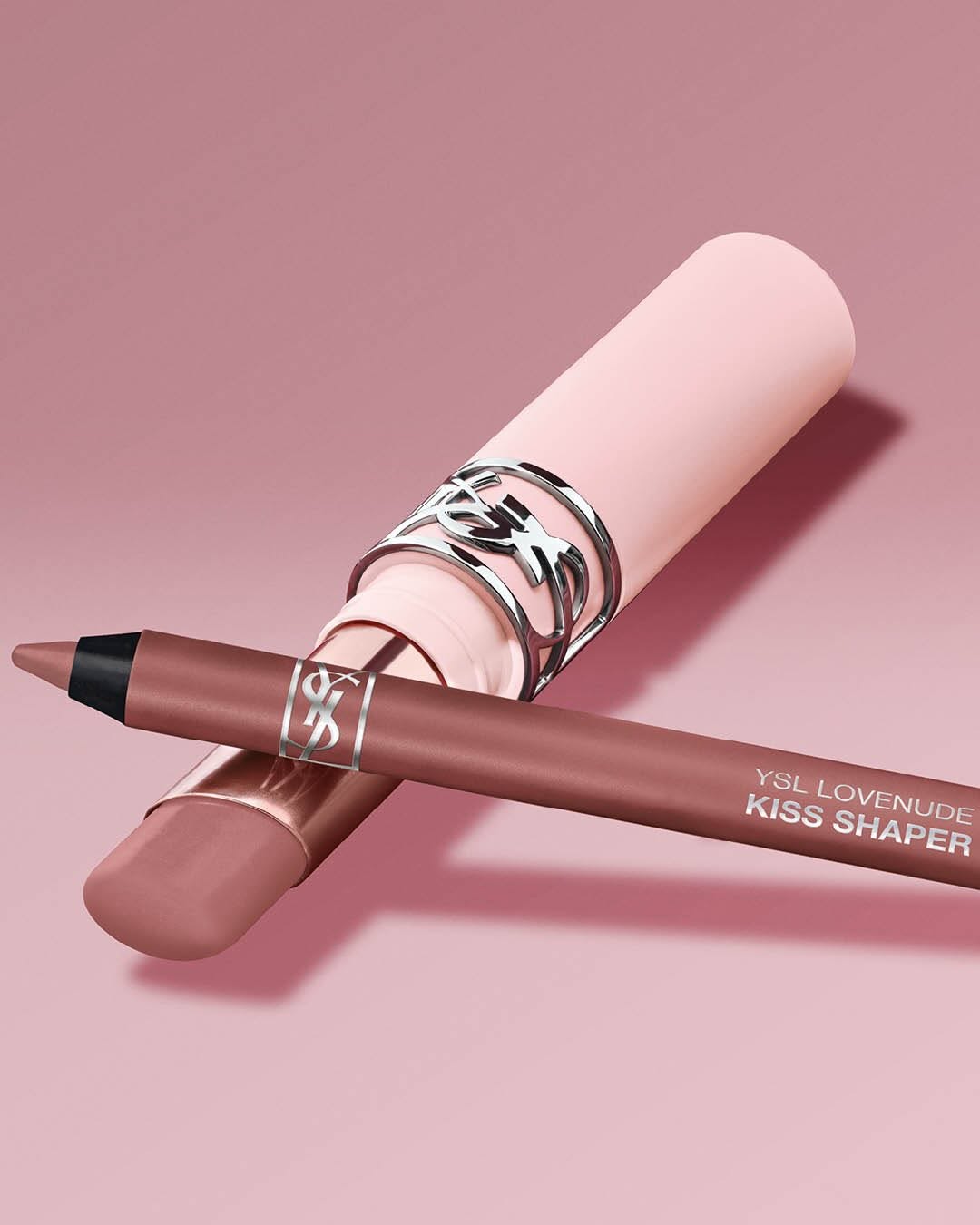 Every blur needs an edge. YSL Lovenude Kiss Shaper. A creamy liner that sculpts your pout in 10 shades.