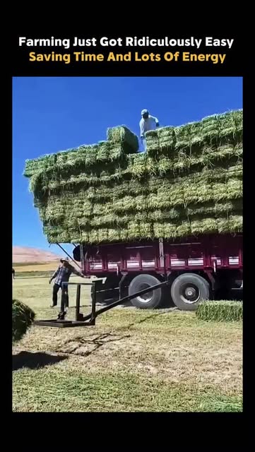 #Work Reel by @future.explanation - What Looks Like Effortless Farm Work Is Actually A Smart Bale Handling System Designed For Modern Agriculture. These machines automatically collect, s