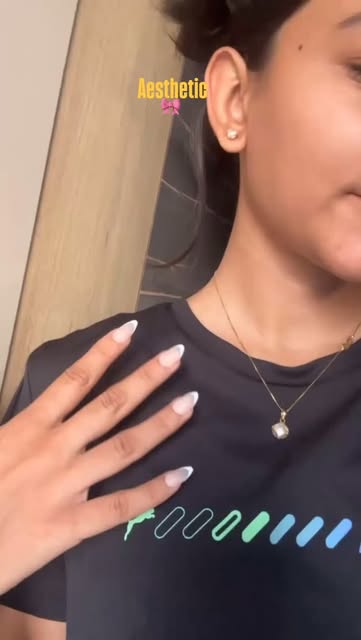 #Aesthetic Nails Reel by @nails_by_saryu - #nailsofinstagram #cutenailart #frenchtipnails #aesthetic #nails💅