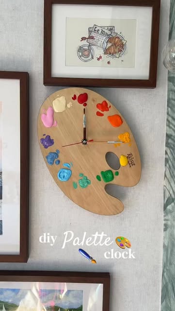 #Artists Reel by @forest.ofcreativity - DIY clock for artists 👩🎨🎨
•
Materials by @rosatalent @rosa.ukraine 🖌️✨
#clock #artist #palette #drawing #decorideas