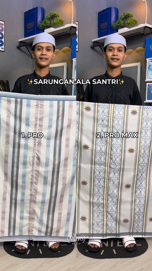 Kalian ada yg tau perbedaannya dimana??? #tutorial #sarungan #sarungsantri #santri #reelinstagram❤️