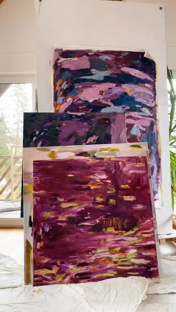 #Abstract Painters Reel by @lealerche_art - Studio cleanup day
making space for new paintings.
Which one from this pieces is your favorite?
Let me know
Oil on canvas
All are available
#oilp